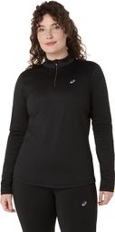 Asics Core Schwarzes 1/2-Zip-Thermo-Top für Frauen