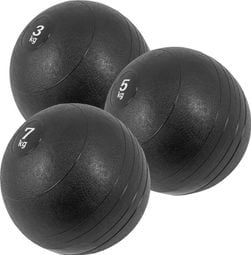 Slam Ball Caoutchouc de 3kg à 20Kg - Poids : LOT DE 3  (3  5 et 7 KG)