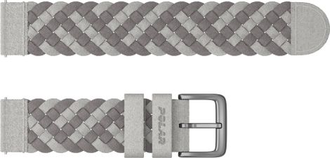 Polar Lederarmband 20 mm Grau Alcantara Stone