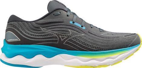 Hardloopschoenen Mizuno Wave Skyrise 4 Grijs Blauw Geel