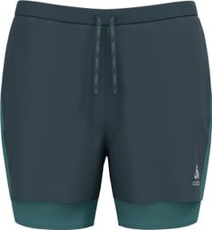 2-in-1 Running Shorts Women Odlo 3 inch Essentials Grau