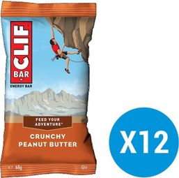 CLIF BAR Energy bars Crunchy Peanut butter x12