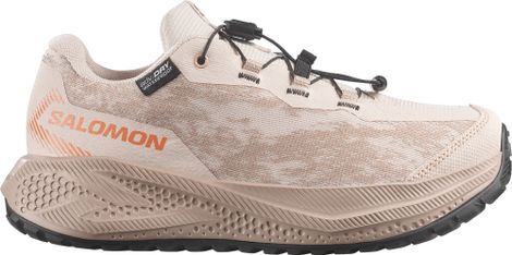 Salomon Aero GRVL Waterproof Beige/Orange Kids' Running Shoes