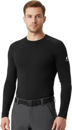Tee-shirt technique Fjork Merino Finn ML 140 homme laine mérinos ultra-légère 140 g/m² respirant et thermorégulant Noir