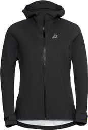 Chaqueta impermeable odlo aegis 2.5l negro mujer