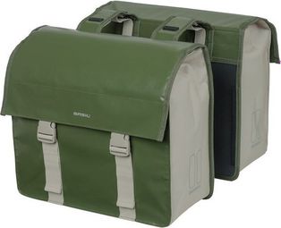 BasilUrban Load Sacoche Doble 48-53L Verde Musgo/Arena