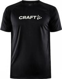 Maillot de manga corta Craft ADV Essence Logo Negro