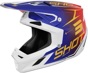 Casque Integral Shot Speed Enfant Side Rouge Bleu Brillant