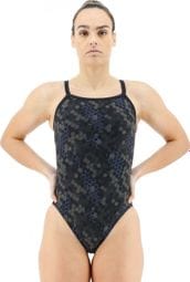Einteiliger Badeanzug für Frauen Tyr Carbon Hex Diamond Controlfit Schwarz