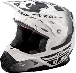 Casque Intégral Fly Racing Toxin Blanc Noir Mat | Alltricks.fr