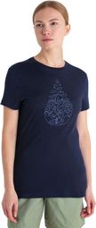 T-shirt Technique Femme Icebreaker Merinos 150 Tech Lite III Hike Path Noir