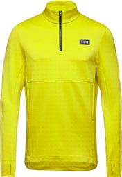 Gore Wear 1/4 Zip Everyday Thermo Lange Mouw Jersey Fluo Geel