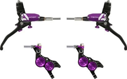 Coppia di Hope Tech 4 V4 Aviation Brakes Black/Purple