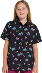 Dharco Kids Tech Party Mix Tape Short Sleeve Tee Shirt Black
