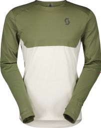 Scott Endurance Tech Khaki/White long sleeve jersey