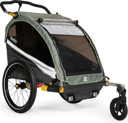 Burley D'Lite X Tandem Child Trailer Green