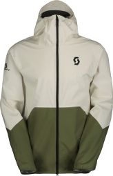 Veste imperméable Scott Explorair Light Dryo 2.5 L Blanc/Kaki Homme