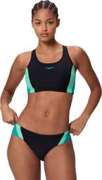 Speedo Colourblock Splice 2.0 Bikini-Set für Damen  Schwarz/Blau