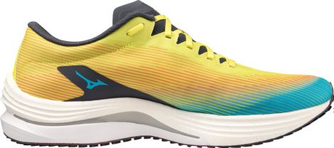Chaussures de Running Mizuno Wave Rebellion Flash Bleu Jaune