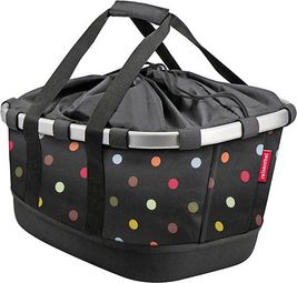 Panier de Porte-Bagage Racktime Klickfix Bikebasket GT Pois