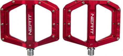 Pair of Flat Pedals Neatt Oxygen V2 8 Pins Red