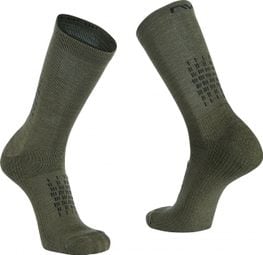 Northwave Fast Winter High Socks Groen/Zwart