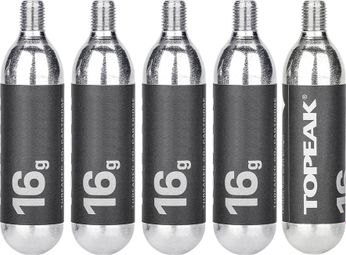 Topeak Pack 16G CO2-patroon met schroefdraad (5 stuks)