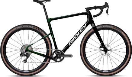 Vélo de Gravel Ridley Kanzo Adventure Shimano GRX Di2 11V 700 mm Vert Stellar Noir| T.L 186-194cm | Produit Reconditionné