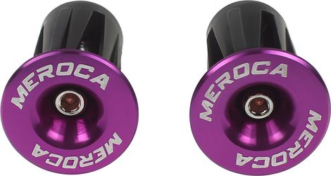 Bouchons de cintre vélo – 22 à 24 mm – Vis M4 – Violet