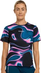 Maglia a maniche corte Aurora Black/Pink Dharco da donna