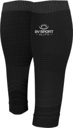 BV SPORT Booster Elite Evolution Reflect Pantorrilleras de compresión Negras