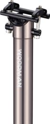 WOODMAN Zadelpen GT2 Aluminium - Grijs