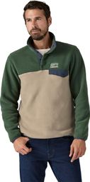 Pull Polaire Patagonia Lightweight Synchilla Snap-T Beige/Khaki