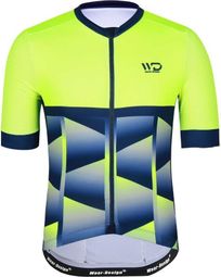 Maillot vélo homme CUBIC bleu/jaune