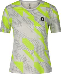 Maillot Manches Courtes Femme Scott RC Run Gris/Jaune 