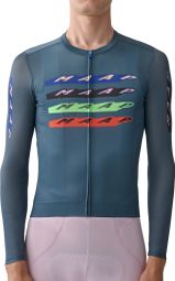 Men's Maap Evade X Pro Air 3.0 Blue Long Sleeve Jersey