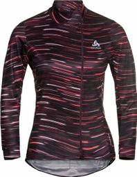 Women's Odlo Zeroweight Ceramiwarm Red Zip Top