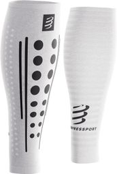 Compressport R2 Aero 2.0 Kompressionsstrümpfe, Weiß/Schwarz