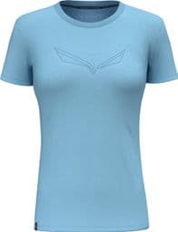 Women's T-Shirt Salewa Pure Eagle Frame Blue
