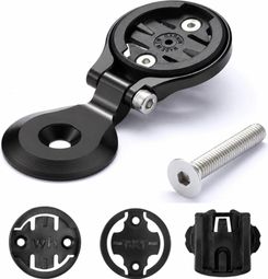Support Compteur Velkyne CNC Compatible Garmin Wahoo Bryton Cateye GPS Vélo Noir