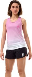 Débardeur Compressport Performance Rose/Blanc Femme