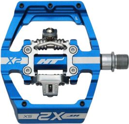 Paire de Pédales Automatiques HT X2 SX Bleu Royal