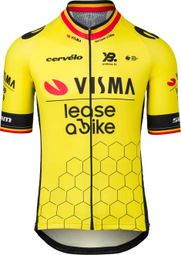 Maillot Manches Courtes Agu Enfant Team Visma Lease a Bike 25 Noir / Jaune 