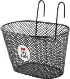 M-Wave Panier à vélo 5 litres love bike noir