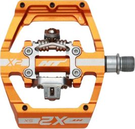 Paire de Pédales Automatiques HT X2 SX Orange