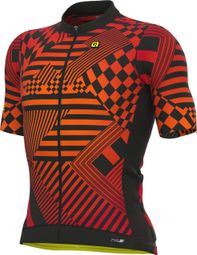 Alé Checker Kurzarmtrikot Rot