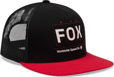Fox Image Print Trucker-pet Zwart
