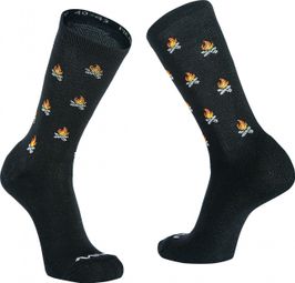 Northwave Core Socks Nero/Arancione