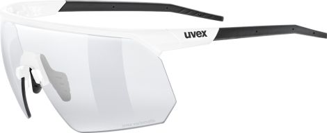 Uvex Pace One V Gafas espejadas blanco/plata