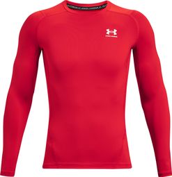 Maillot Manches Longues de compression Under Armour Heatgear Armour Rouge Homme